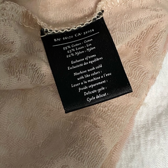 Deletta Amanna Anthro Semi Sheer Lace Spring Top - Picture 7 of 9